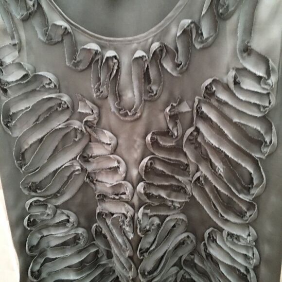 Cynthia Rowley Silky Gray Sleeveless Tunic - Picture 2 of 5